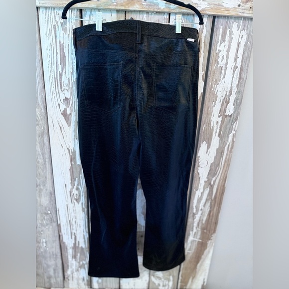 Dear John Jeanne Super High Rise Flare Cropped Jeans Size 31 (12) NWT BLACK - Picture 7 of 16